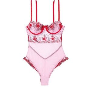 Victorias Secret Lingerie Rosebud Dot Wicked Teddy